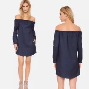 Rag & Bone / JEAN Mila Off-the-Shoulder Denim Mini Dress XS